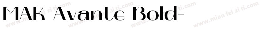 MAK Avante Bold字体转换
